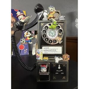 Enesco 1992 Vintage "Party Line" Deluxe Action Musical Telephone Mice Working